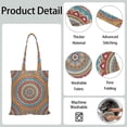 thumbnail image 3 of Sac Mandala Culturel Exotique – Motif Floral Artistique, Léger et Réutilisable, 3 of 6