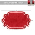 thumbnail image 2 of Home Weavers Allure Collection Bathroom Rug 100% Cotton Tufted Bathroom Rug, Soft & Absorbent Bath Rugs, Non-Slip Bath Rug, Machine Wash Dry Bath Mats - 24"x40" Bath Rug, Red, 2 of 9