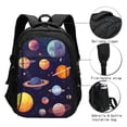 thumbnail image 3 of Balery Space Planet Mochila con carga USB para hombre y mujer - Mochila impermeable y antirrobo para laptop con puerto USB para viajes, trabajo, 3 of 7
