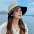 thumbnail image 5 of YFPWM Womens Beach Sun Hat Travel Summer Hat Beach Hat Sun Hat Bow Fisherman Hat Black One Size, 5 of 6