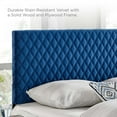 thumbnail image 4 of Headboard, King Size, Velvet, Blue Navy, Modern Contemporary Urban Design, Bedroom Master Guest Suite, 4 of 8