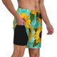 thumbnail image 2 of Balery Sunflowers With Green Leaves Bañador para hombre, shorts de playa de secado rápido con entrepierna y forro de compresión-Large, 2 of 6
