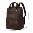 thumbnail image 3 of Mochila multifuncional de moda para mujer, de gran capacidad, material de PU impermeable, textura suave y diseño elegante para trabajo y escuela., 3 of 9