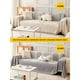 thumbnail image 5 of Funda de sofá universal, funda de cojín de una pieza en tela para todo tipo de clima, protege contra arañazos y daños de mascotas. Protege los muebles de la sala de estar. Aestivo | Café |, 5 of 8