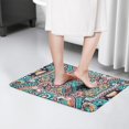 thumbnail image 4 of Multicolor Ethnic Paisley Flannel Non Slip Door Rugs,Washable Door Mats Indoor,Decorative Door Mats,Dirt-Resistant and Absorbent Doormat for Entrance,Bedroom,Kitchen,Bathroom,31.5"x17", 4 of 4