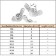 thumbnail image 2 of Wing Nut Fasteners - Brass Butterfly Nut Bolt Hand Twist Screw Cap Components M5(20pcs), 2 of 5