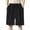 L-Black, variant on Kcodviy Men's Overalls Pants I Fit Men Shorts Outdoor Elastic Loose Soft Mens Skate Shorts Pants Spring and Autumn Men's Linen Shorts Pants