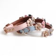 thumbnail image 5 of Catlerio Adjustable Flowers PU Leather Pet Puppy Dog Collar Neck Strap Buckle Decor, 5 of 5