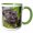 Green/White, variant on 3drose, Usa, Minnesota. Two Mink Kits in Log Watching for Mother., 11oz Magic Transforming Mug