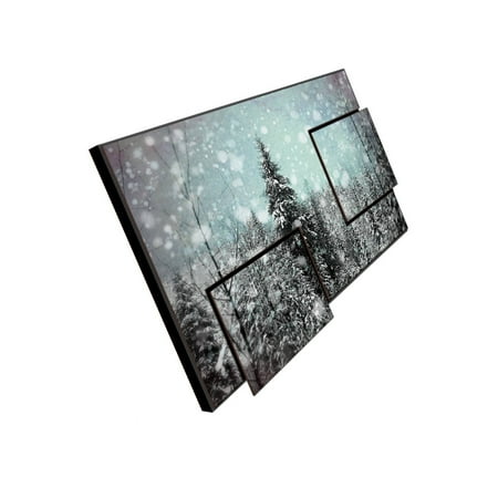 Winter Wonderland Wall Murals HashtagDecor Winter Wonderland II Three Panel Print on Winter Wonderland Wall Murals HashtagDecor Winter Wonderland II Three Panel Print on