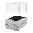 thumbnail image 1 of Edredón Dos vistas King Size Rogga Negro - Gris Perla + Almohada Osos 2, 1 of 8