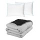thumbnail image 1 of Edredón Dos vistas King Size Rogga Negro - Gris Perla + Almohada Osos 2, 1 of 8