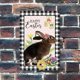 thumbnail image 2 of Letreros de metal retro con diseño de conejo de Pascua con flores y cuadros negros, placa de metal para decoración primaveral de 12 x 8 pulgadas, 2 of 3