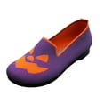 thumbnail image 3 of Oyedens Halloween Slip on Loafers Walking Shoes for Women Funny Pumpkin Flats Women's Casual Shoes, 3 of 5