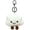 White, variant on Super Cute Kawaii Smiling Face Happy Cloud Plush Cloud Baby Women Girls Keychain Pendant Metal Key Ring Keychain