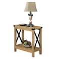 thumbnail image 2 of Convenience Concepts Durango Farmhouse Metal End Table with Storage, English Oak/Black, 2 of 8
