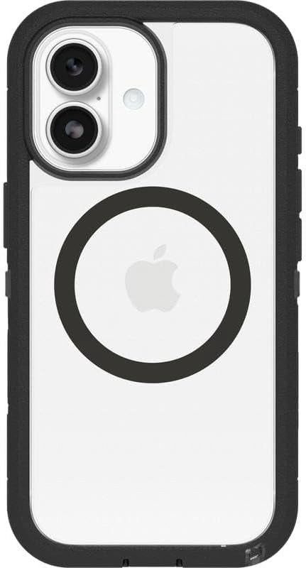 OtterBox iPhone 17 (Only) Bundle: Defender Series XT Case & Screen Protector - Dark Side (Clear/Black) - Snaps on MagSafe - Tough - Rugged & Durable - Non-Retail Packaging