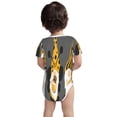 thumbnail image 3 of Yiaed Bee Gnome With Sunflower Print Infant Climbing Short Sleeve Onesie One-Piece Baby Bodysuit Clothes 0-12 Months -12 Months, 3 of 6