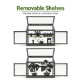 thumbnail image 6 of Mcombo 2-Tier Wooden Cold Frame Garden Greenhouse Raised Flower Planter Shelf Bed Protection 0160, 6 of 8