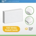 thumbnail image 3 of Index Cards Bulk 3x5 (2400 Cards) Flash Cards For Studying Note Cards Flashcards Notecards 100 Per Pack (24 Pack 3X5), 3 of 3