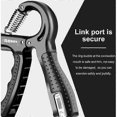thumbnail image 5 of Intensive Forearm Training, 10-60kg Adjustable Counting Hand Gripper Resistance Finger Exerciser Wrist ExerciserHand Grip,Hand Strength TrainingForear, 5 of 5