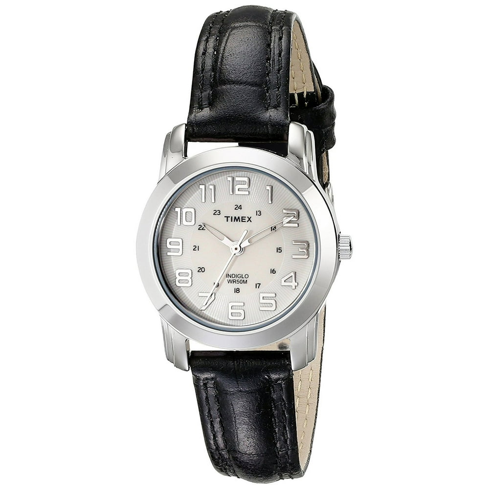 Timex TIMEX Women's Analog 50m Quartz Brass Leather White Dial Watch