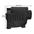 thumbnail image 3 of Rifle Shell Cases Cheek Rest Munición Cartuchos Caza Carrier Pouch (Negro), 3 of 4