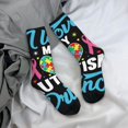 thumbnail image 5 of KLL I Love My Autism Print Cool Socks Men's Women's Crew Socks Funny Crazy Novelty Stockings, 5 of 6