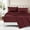 Burgundy, variant on Kasylan 4 Piece Sheet Set,Comfy Breathable Cooling Bed Sheets Set, Deep Pocket Sheets, Wrinkle Free,Queen,Blue