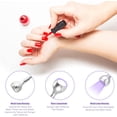 thumbnail image 5 of Lámpara secadora de uñas UV de 3 W, lámpara profesional para secado de pegamento con cabezal ajustable, lámpara secadora de uñas UV plateada., 5 of 5