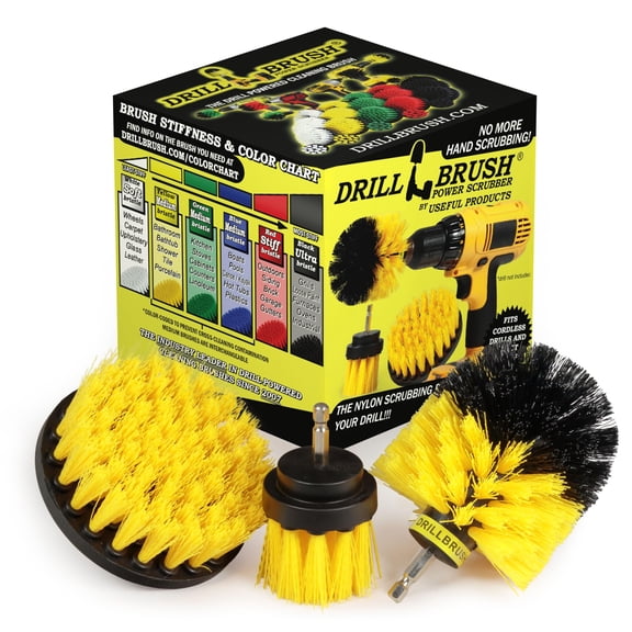 Drill Brush Scrubber Attachment - Power Scrubber Brushes - Bathtub Cleaner - Grout Brush - Toilet, Tile and Tub Power Scrubbers - Shower Cleaning Tools - Bathroom Cleaning Brushes for Bathtub
