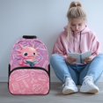 thumbnail image 2 of Aplkyhs Pink Cute Axolotl School Backpack for Boys Girls Ages 6-18 Ergonomic Padded Adjustable Straps 17 Inch Large Capacity Bookbag for Elementary Middle High School Daily Use, 2 of 7