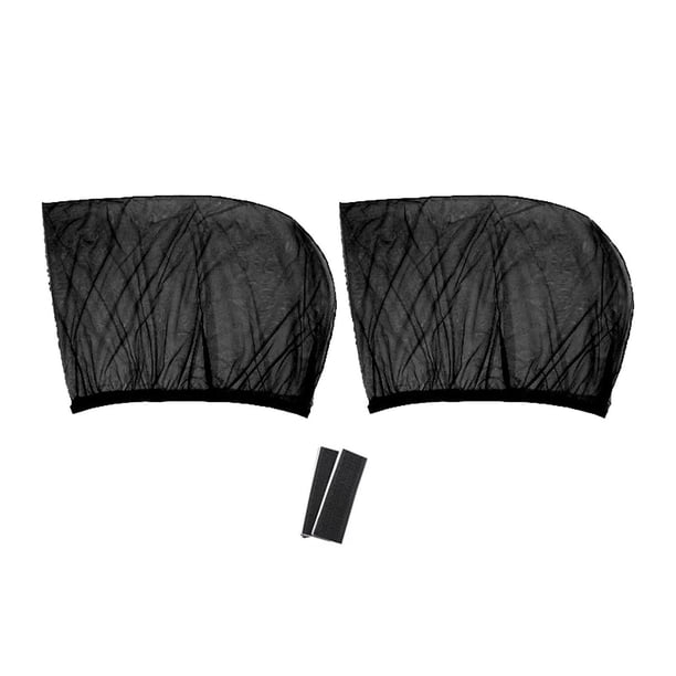 M Buder Parasol para Ventana Lateral Trasera de Coche Protección UV y Calor, Malla Transpirable Anti Mosquitos, Ajuste Universal para Sedanes y SUVs, 52x61 cm / 20.5x24 pulgadas, 2 Piezas