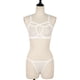 thumbnail image 3 of Gibobby Lencería sexy Set Out Mujeres Elástico Hueco Sujetador Jaula Sujetador Strappy Bustier Bra(Blanco M), 3 of 3