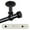 Black, variant on Central Design Products 1" Black Knob Adjustable Single Curtain Rod, 48"-84"