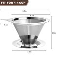 thumbnail image 2 of Filtro de café para verter en acero inoxidable mejorado Annexx, 2 of 7