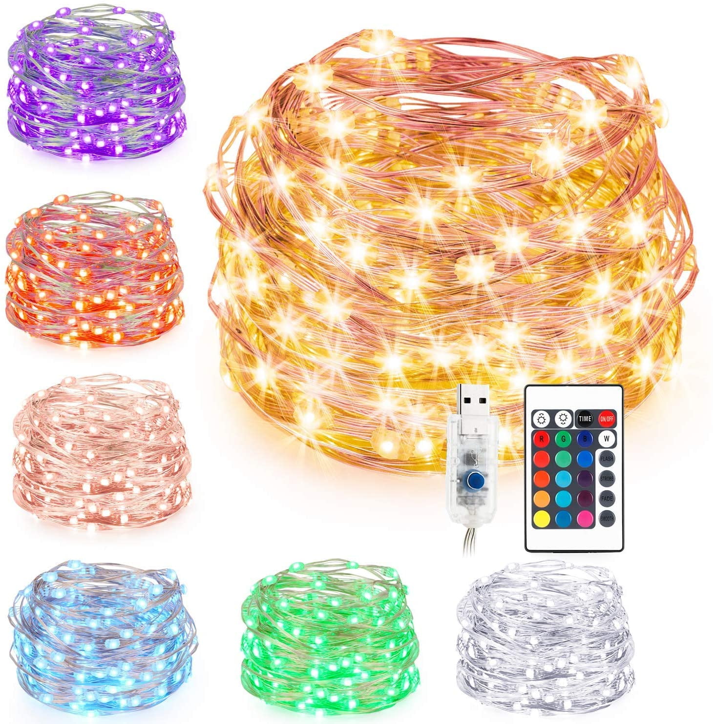 decorative string lights for bedroom