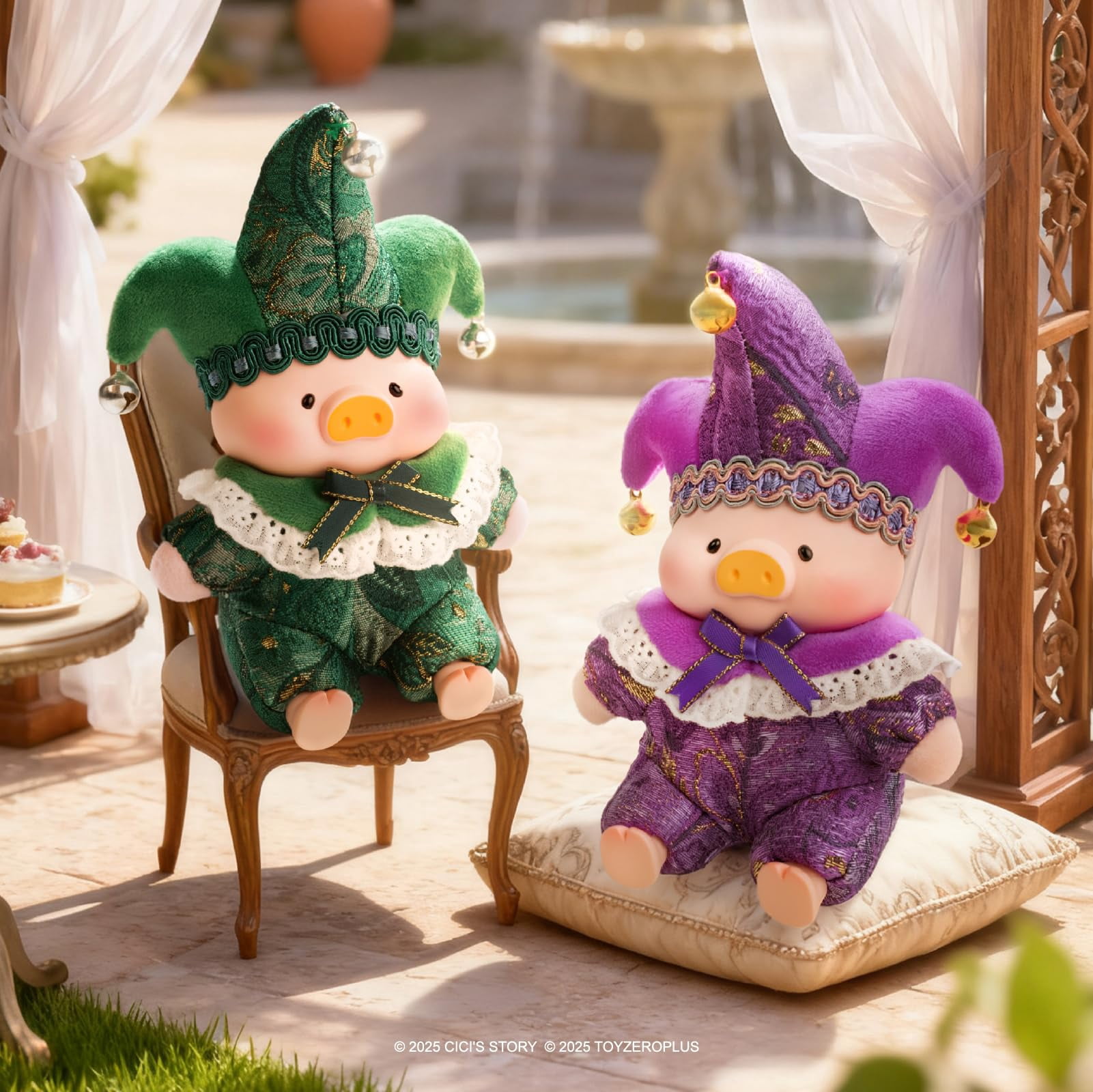 Lulu The Piggy Blind Box - Triangel Series Plush Keychain Blind Boxes Figures Cute Stuffed Animals Mystery Box Collectibles Home Decorations Birthday Gifts, Single Box