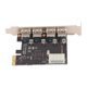 thumbnail image 3 of Tarjeta De Expansión USB 3.0, Fuente De Alimentación Independiente De Tasa De Transferencia De 5 Gbps VIA Chip 4 Puertos Tarjeta De Expansión De 4 Puertos Para Escritorio ANGGREK Otros, 3 of 8