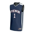 thumbnail image 2 of Unisex GameDay Greats #1 Navy Pennsylvania Quakers Lightweight Collegiate Basketball Fashion Jersey, 2 of 4
