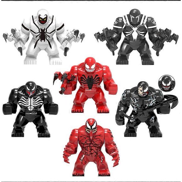 6Pcs Venom Legends Series Action Figure Building Block Set Collectible Figures Venom Statue Toy Action Figures Toy Decoration Ornaments