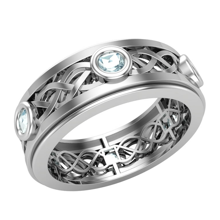 Mens topaz wedding band shop