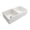 White, variant on 36 x 19 Inch Fireclay Kitchen Sink, Farmhouse Sink, White Fireclay Kitchen Sink, Double Bowl Apron Front, Plain Ceramic Farm Sink