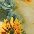 thumbnail image 4 of Cortina con patrón de girasol Jadeshay organza transparente, 4 of 5