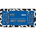 thumbnail image 2 of Cruiser Accessories Cow Print License Plate Frames, Black/White, 2 of 4