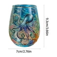 thumbnail image 3 of Sea Octopus Stemless Wine Glass, 17oz Coastal Drinkware - Hand-Blown Glass Tumbler, Unique Sea Beach Themed Gift - Birthday & Housewarming Decor (1PC), 3 of 7