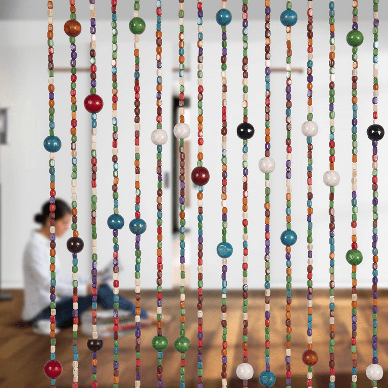 curtains diy rainbow beaded door curtain