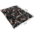 thumbnail image 4 of Skeleton Pumpkin Halloween Pattern Blanket,Comfortable Soft Lamb Wool Throw Blanket,All Season,Warm Lightweight Blankets for Sofa Bed Couch Living Room Chair,60"x80", 4 of 4