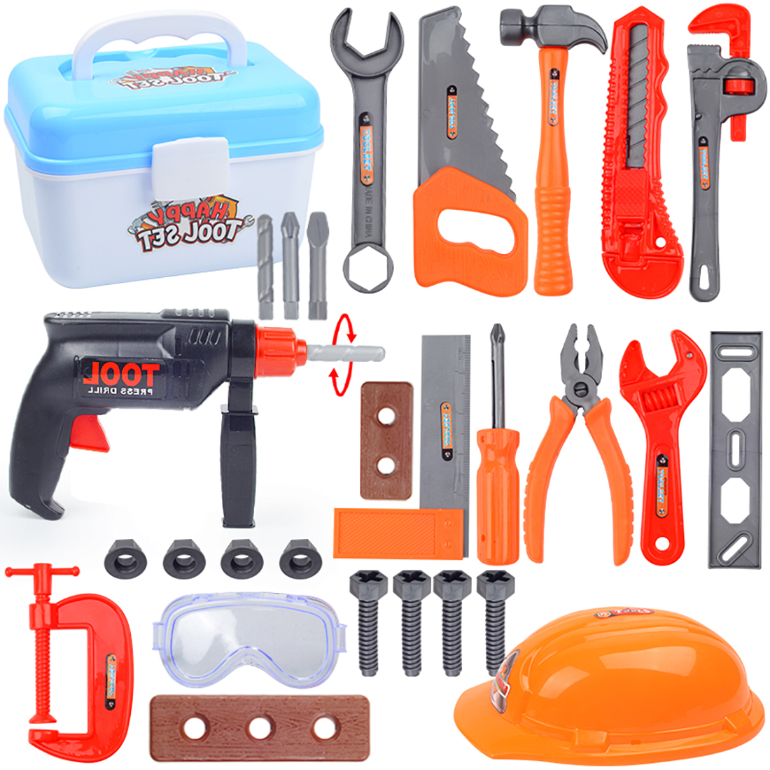 28Pcs Children Repair Tools Suitcase Tools Toy Sets for Boys Girls