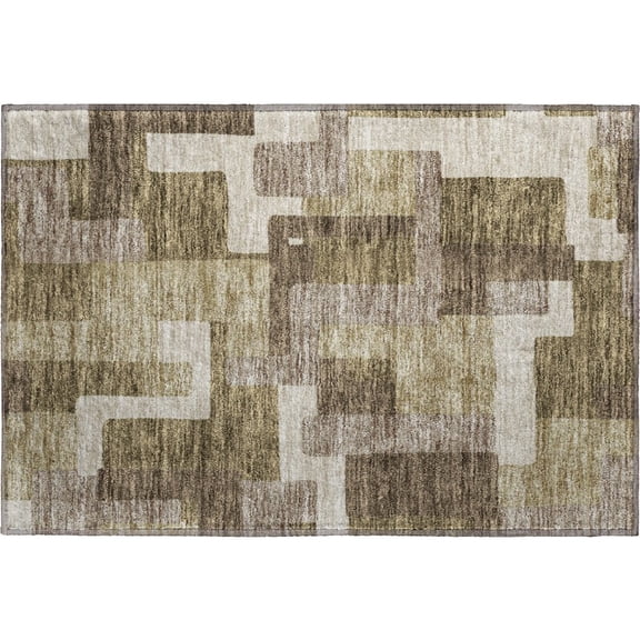 Dalyn Rugs Premium Machine Washable Mayfield AMF740 Brown 1'8" x 2'6" Rug